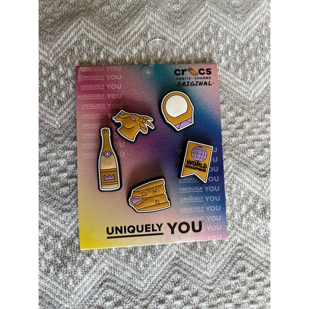 Crocs Winner Jibbitz Charms 5-Pack, New! - Picture 4 of 4